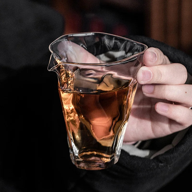 Japanese Style 150ml Kungfu Glass Tea Pitcher Fair Mug High Borosilicate Tea Cups Chahai Tea Set Accessories Teaware