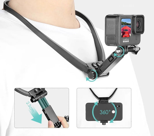 Neck Hold Mount Lanyard Strap for GoPro Hero 10 9 8 Insta360 Dji Osmo Action Camera Accessories for iphone 13 SmartPhone