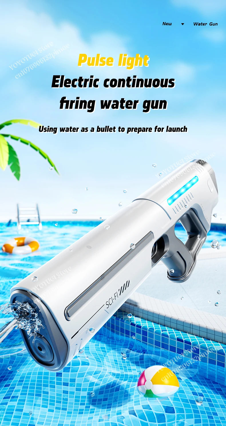 Fully Automatic Water Storage Gun Large Capacity Electric Water Absorbing Water Blaster