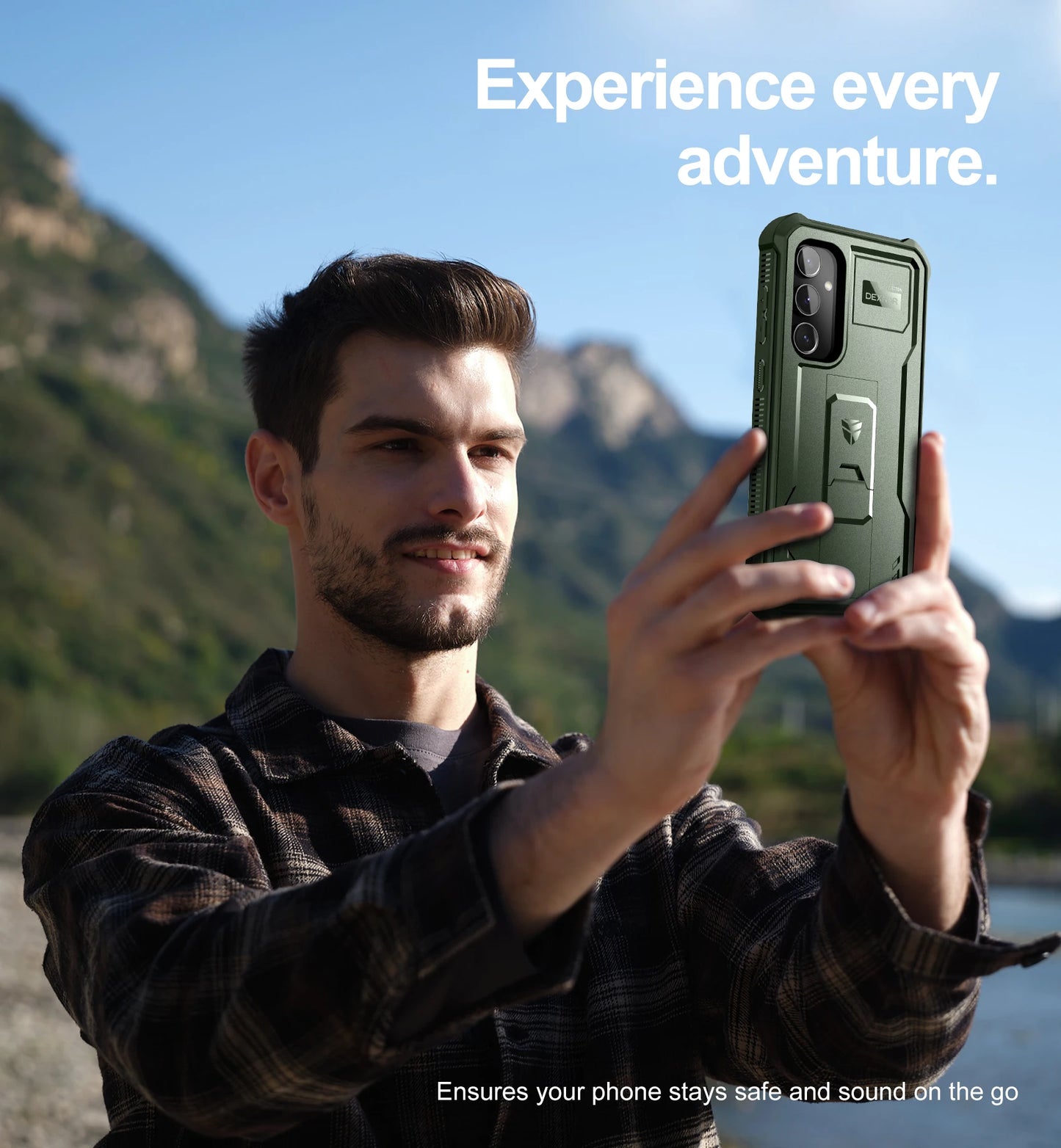 For Samsung Galaxy S23 FE 360 Full Body Bumper Military Grade Armor Shockproof Shell Case Bracket with Built in Screen Protector