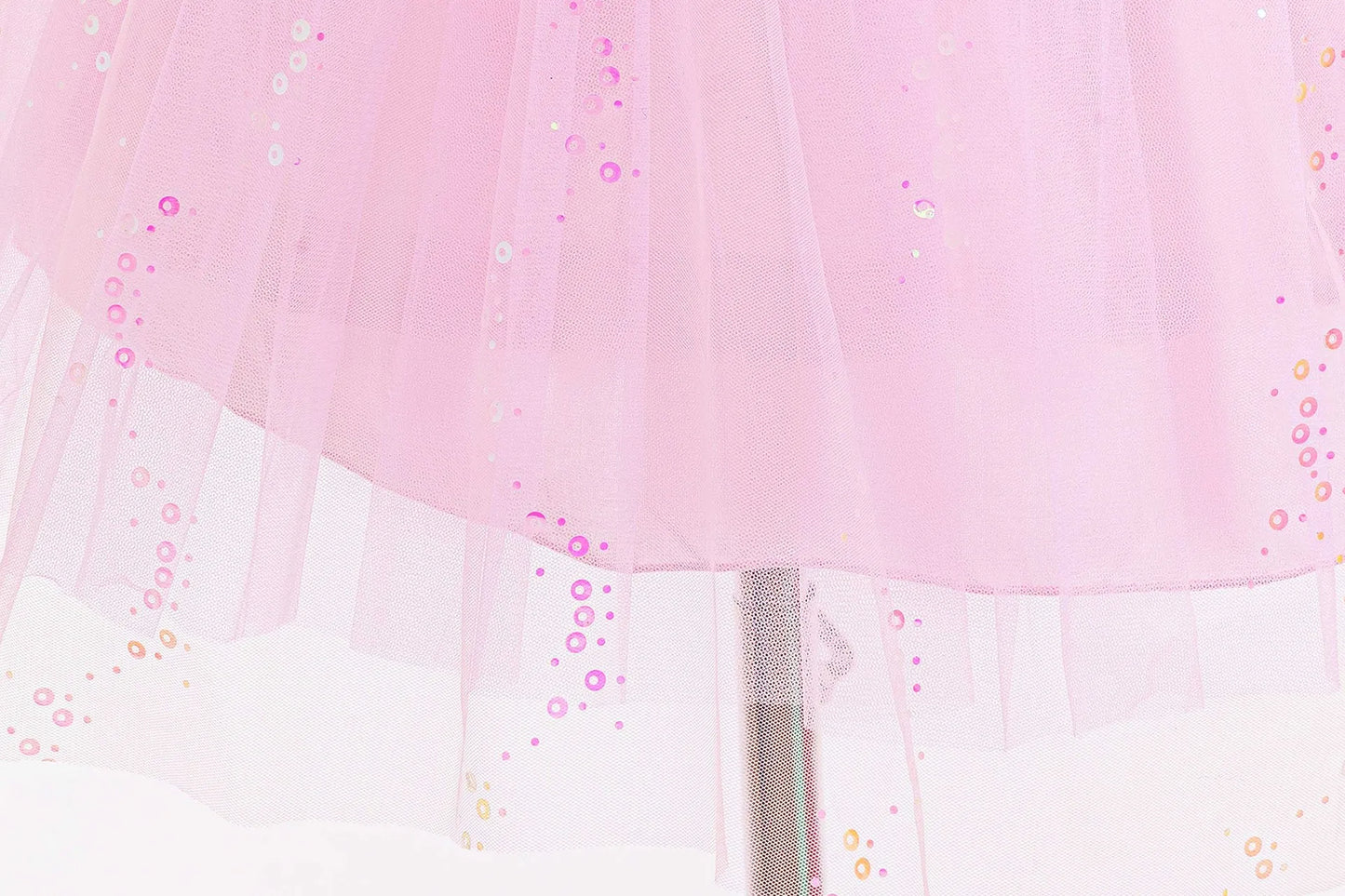 Sparkle Mermaid Princess Dress with Flutter Sleeves Sequin Tulle Party Costume
