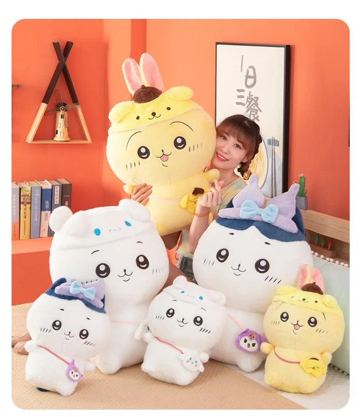 Cute Character Plush Toy Set Soft Stuffed Animal Doll