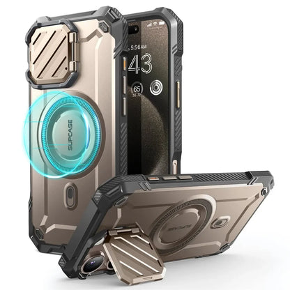 For iPhone 16 Pro Case 6.3" 2024 UB Mag XT Heavy Duty Rugged Strong Magnetic Phone Case with Camera Cover