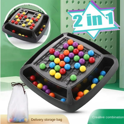 Rainbow Ball Puzzle Magic Chess Board Games Elimination Training Colorful Interactive Jigsaw Montessori Set Educational toys