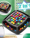 Rainbow Ball Puzzle Magic Chess Board Games Elimination Training Colorful Interactive Jigsaw Montessori Set Educational toys