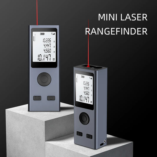 Mini Laser Distance Meter USB Rechargeable Portable Handheld Digital Laser Tape Measure Range Finder Test Tool