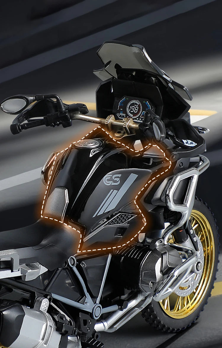 Diecast R1250 GS Adventure Motorcycle Model 1 to 10 Scale