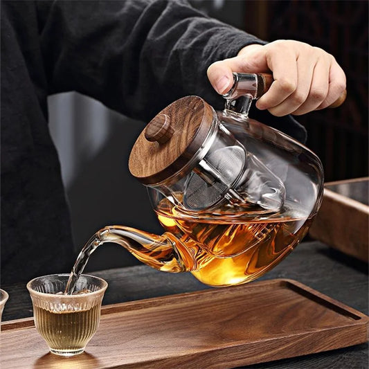 1000ml High Borosilicate Glass Teapot with Tea Infuser