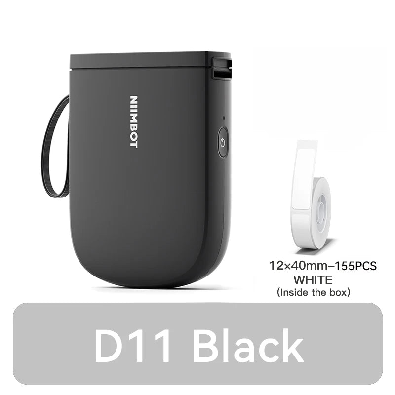 D11 Mini Thermal Label Printer 300DPI, Bluetooth Wireless Sticker Maker Portable Inkless Label Printer for Home & Office