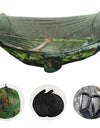 Large Camping Hammock with Mosquito Net Pop-up Parachute Lightweight Hanging Hammocks Tree Straps Swing Hammock