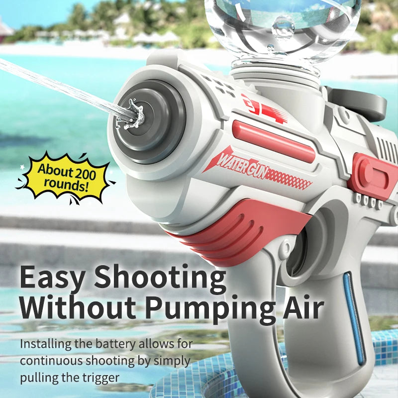 Fully Automatic Water Gun Space Electric Gun Beach Summer Water Fight Toy