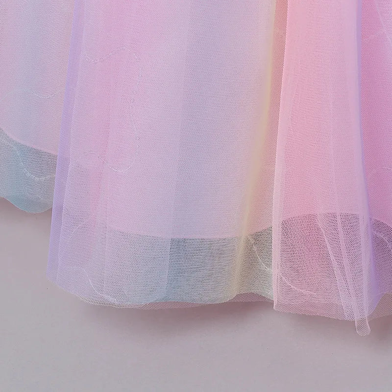 Girls Princess Ball Gown Floral Lace Tutu Dress for Flower Girl / Birthday / Pageant Wedding Party Dress