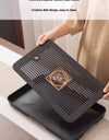 Bamboo Tea Tray Portable Dishes Rectangle Tea Ceremony Chaban Tea Chaban Tea Table Dual Purpose Drainage Water Storage