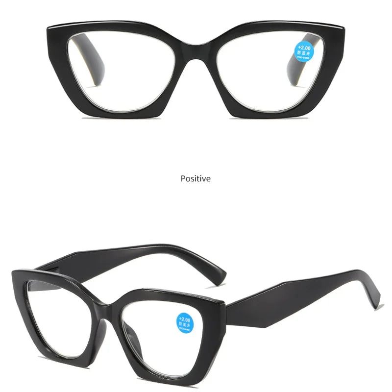 Retro Reading Glasses Butterfly Shaped Anti Blue Light Design Glasses Women Fashion Spring Eyeglasses Legs Reading Glass