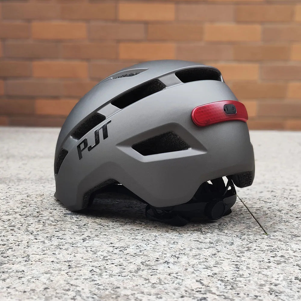Rechargeable LED Cycling Helmet For Road Mountain Bike And Electric Scooter