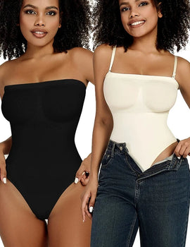 Off Shoulder Bodysuit Shapewear Women Waist Trainer Thongs Body Shaper Slimming Underwear Corset