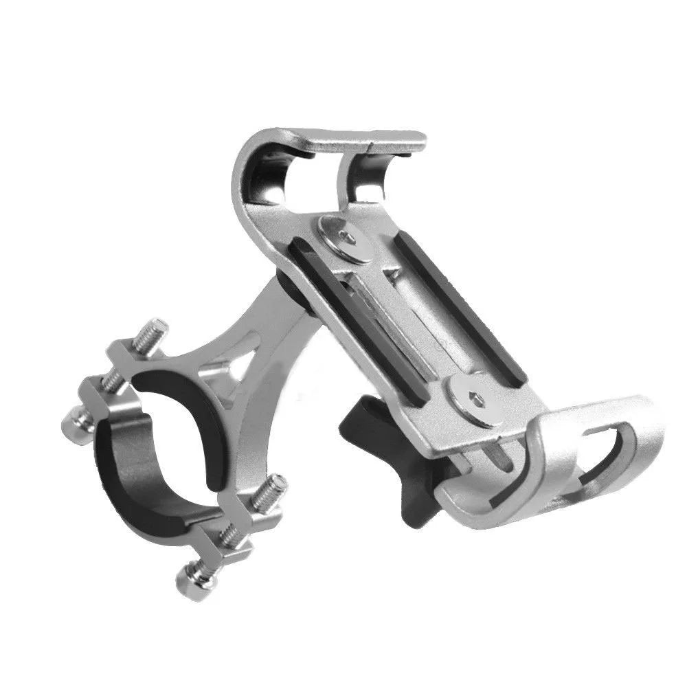 360° Rotate Metal Motorcycle Bike Phone Holder Anti-slip Bracket GPS Navigation Clip Universal Bicycle Stand for All Smartphones