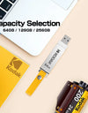 KODAK USB 3.1 Metal USB Flash Drive 64GB 128GB 256GB Pen Drive Creative Personality Car Music Gift High Speed USB PenDrive
