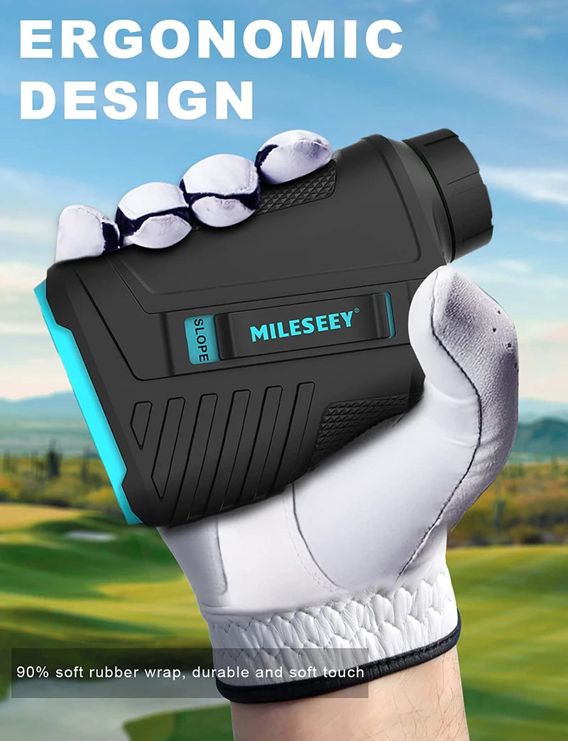 PF280 Pro Golf Laser Rangefinder 600M Rechargeable Distance Meter with Vibration & Magnetic Stripe for Golf Hunting