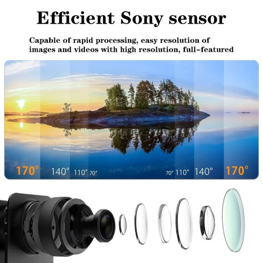 4K WiFi Action Camera with 2 Inch Display and 30M Waterproof Housing