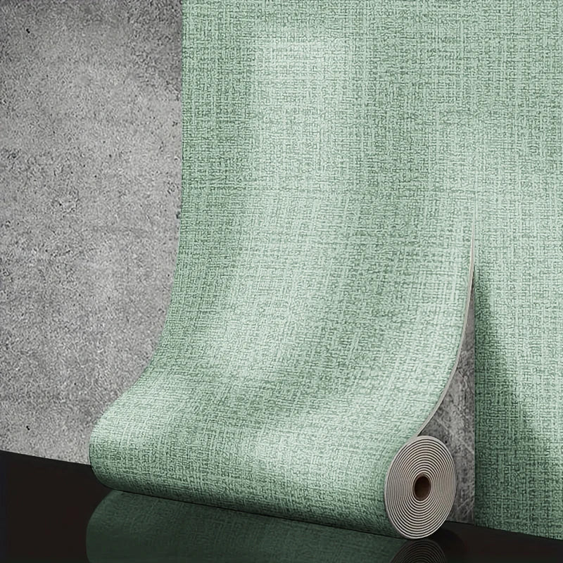 50cmX2.8/5/10m Linen Solid Color 3D Thickened Waterproof Foam Self-adhesive Background Wall Renovation Wallpaper Wall Stickers