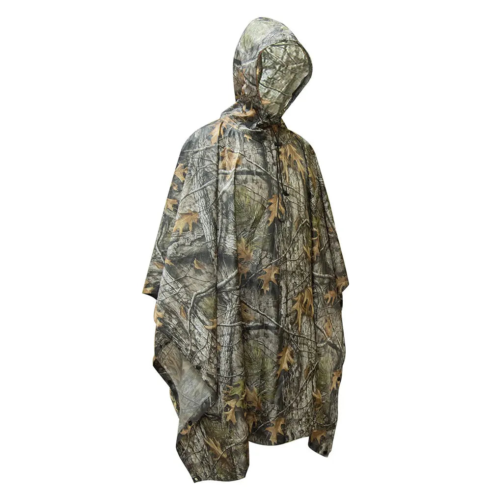 Camouflage Waterproof Folding Rain Poncho with Storage Bag for Adults