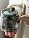 Japanese 350ml Side Handle Glass Teapot With Tea Infuser Filter Brewing Flower Tea Pot Puer Oolong Tea Maker Kungfu Tea Set