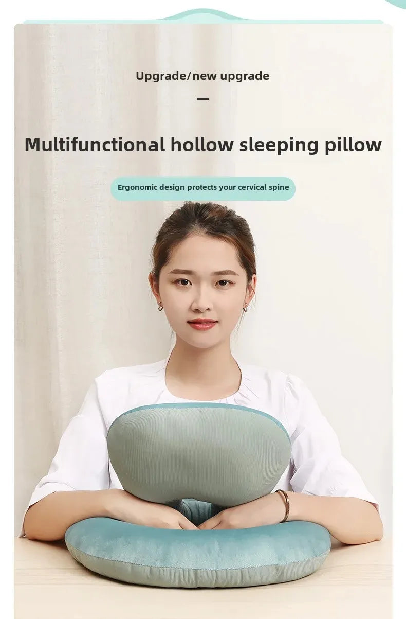Officer Ice Silk Nap Pillow Pillow Style Summer Student Face down Sleep Pillow Office Nap Aid Soft Comfortable Home Goods