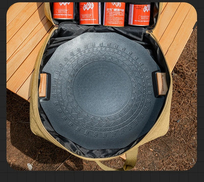 Outdoor Cassette Stove Gas Tank Storage Bag Large Capacity Camping Baking Pan Cookware Storage Bag Thickened Anti-Collision Bag