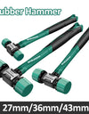 Rubber Hammer Transformable Multifunctional High Resilience Rubber Hammer Anti-vibration and Non-slip Professional Work Tools