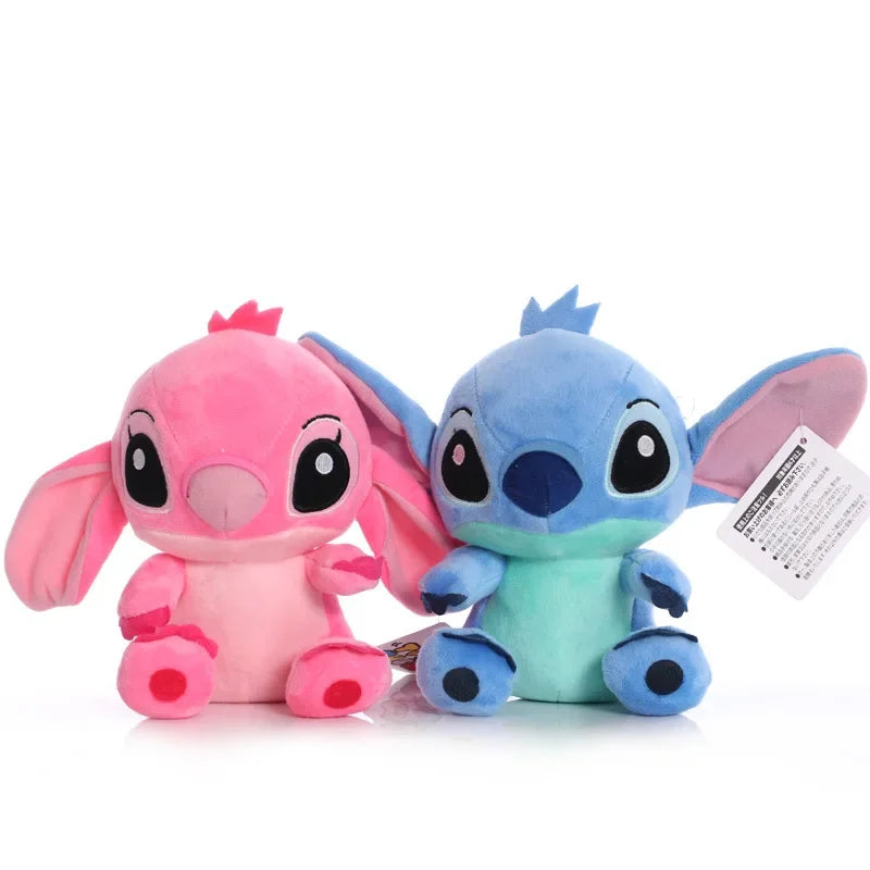 Disney Lilo&Stitch Plush Doll Toys Anime Cartoon Blue Stitch Plush Stuffed Plush Angel Plush Dolls   Gift Toys
