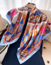Square Women Scarves Silk Office Ladies Hair Neck Bandanna Headband Foulard Headcloth Muslim Headscarf Female muffler