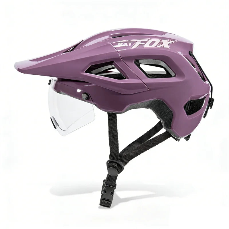 Cycling Helmet With Magnetic Lens And Removable Lining