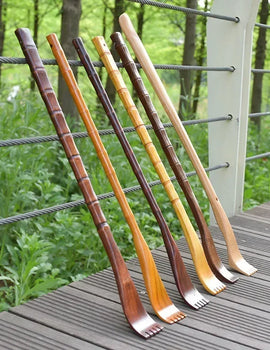 Long Handle Wooden Back Scratcher Massager Back Scratching Rake HouseholdWooden Body Massage Health Products