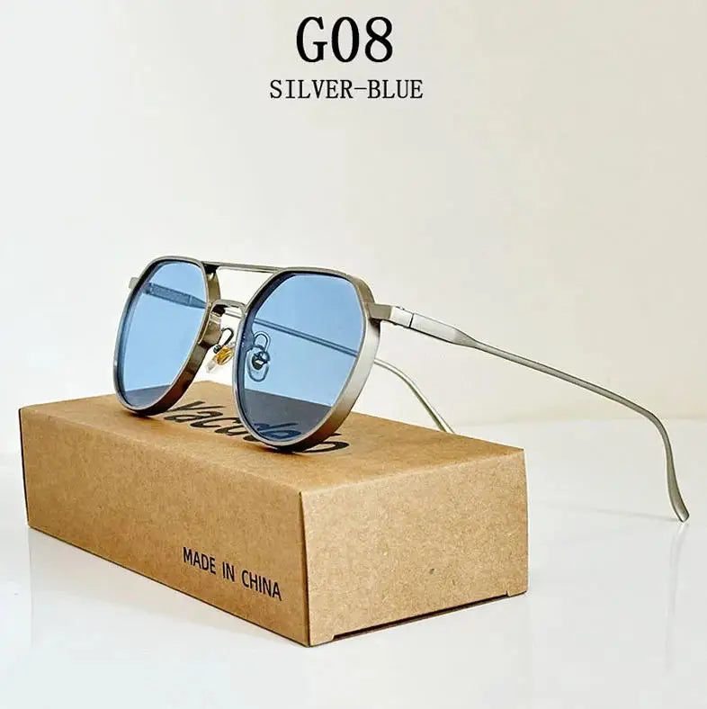 Oval Vintage Sunglasses With UV400 Protection