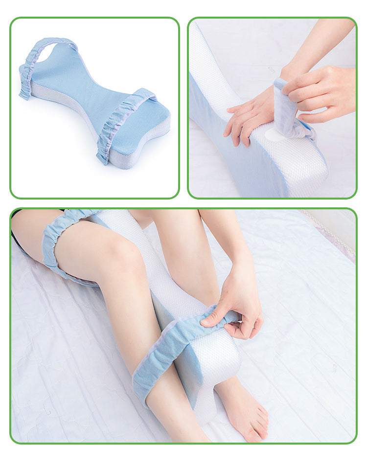 Multifunctional leg clamp pillow soft slow rebound memory cotton sleep pad foot pillow to maintain leg knee and hip curves
