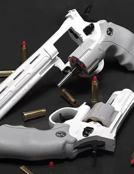 Continuous Firing ZP5 357 Revolver Launcher Pistol Soft Dart Bullet Toy Gun CS Outdoor Game Weapon