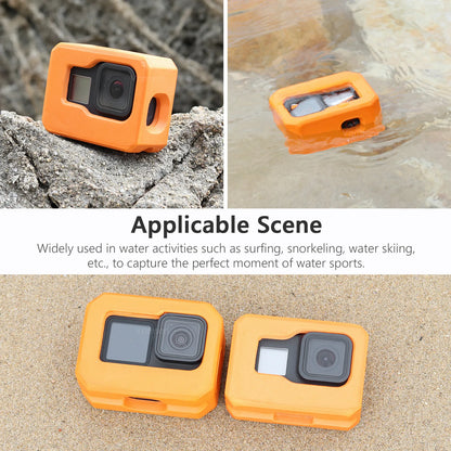 Orange Floaty Case for GoPro Hero 12 11 10 9 Black Camera Accessories Diving Floating Protective Cover for Go Pro 10 9 8