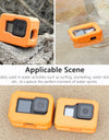 Orange Floaty Case for GoPro Hero 12 11 10 9 Black Camera Accessories Diving Floating Protective Cover for Go Pro 10 9 8