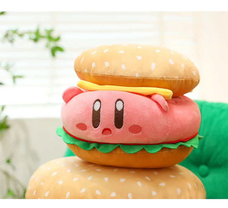 Cute Burger Shape Plush Toy Soft Huggable Stuffed Animal