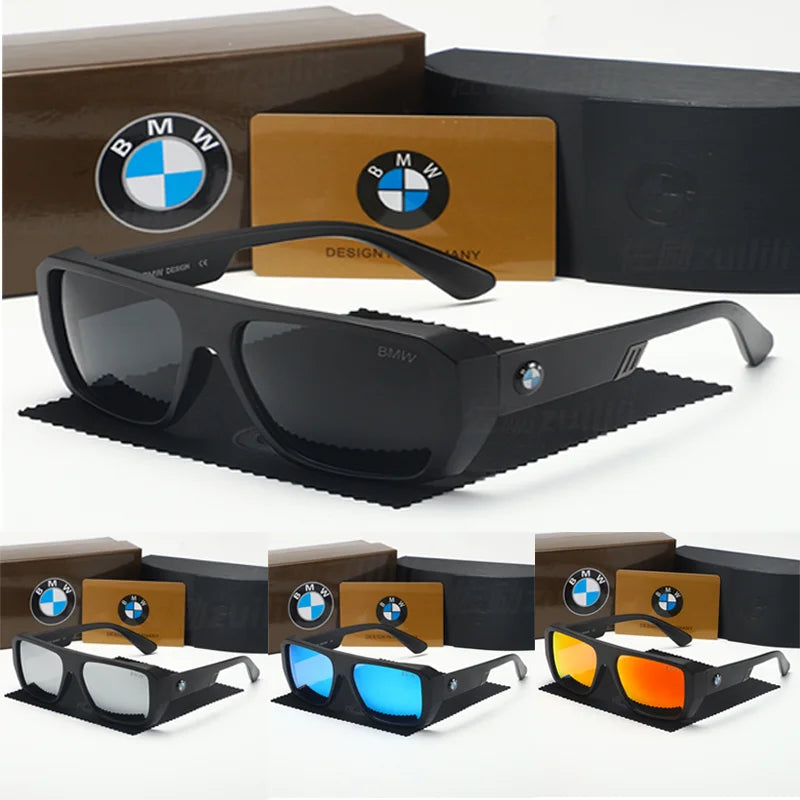 BWM Sunglasses Luxury Glass Polarized UV400 Anti-Glare Driving Cycling Fishing Outdoor Beach Hiking Sunglasses Mirror Color Film