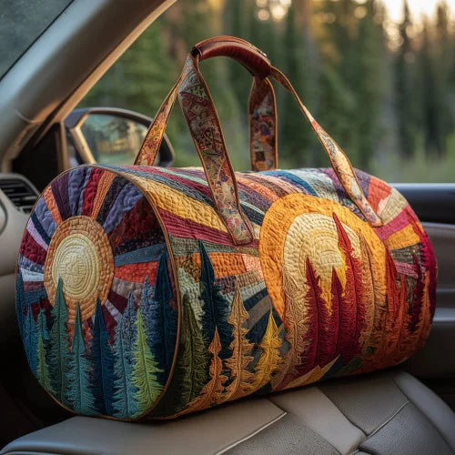 Adjustable Strap 3D Quilted Duffle Bag Large Capacity Sports Travel Tote