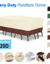 HEAVY DUTY Outdoor Garden Furniture Cover for Sofa Table Chair Patio Waterproof Wind-Proof Anti-UV Against Rain Snow