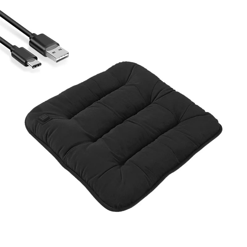 5V Heated Car Seat Cover USB Port 30' Fast Car Seat Heater For Car Home Office Heated Car Seat Protector Seat Heating Cover Pads
