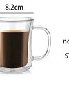 200ml Double Wall Glass Coffee Mug Heat-resistant Espresso Cup Thermo Insulated Cup For Latte Cappuccino Tea Drinkware Set