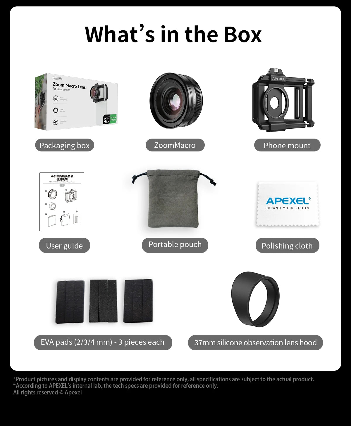 10X to 20X Zoom Macro Smartphone Lens with Universal Clip