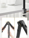 Desktop Microphone Boom Arm Stand Extend 1/4'' 3/8'' 5/8'' Screw 90° Hover Bracket for DSLR GoPro Smartphone