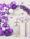 Purple Butterfly Balloons Garland Arch Kit Latex Ballon Birthday Party Decor Kids Adult Wedding Baloon Baby Shower Decor Ballon
