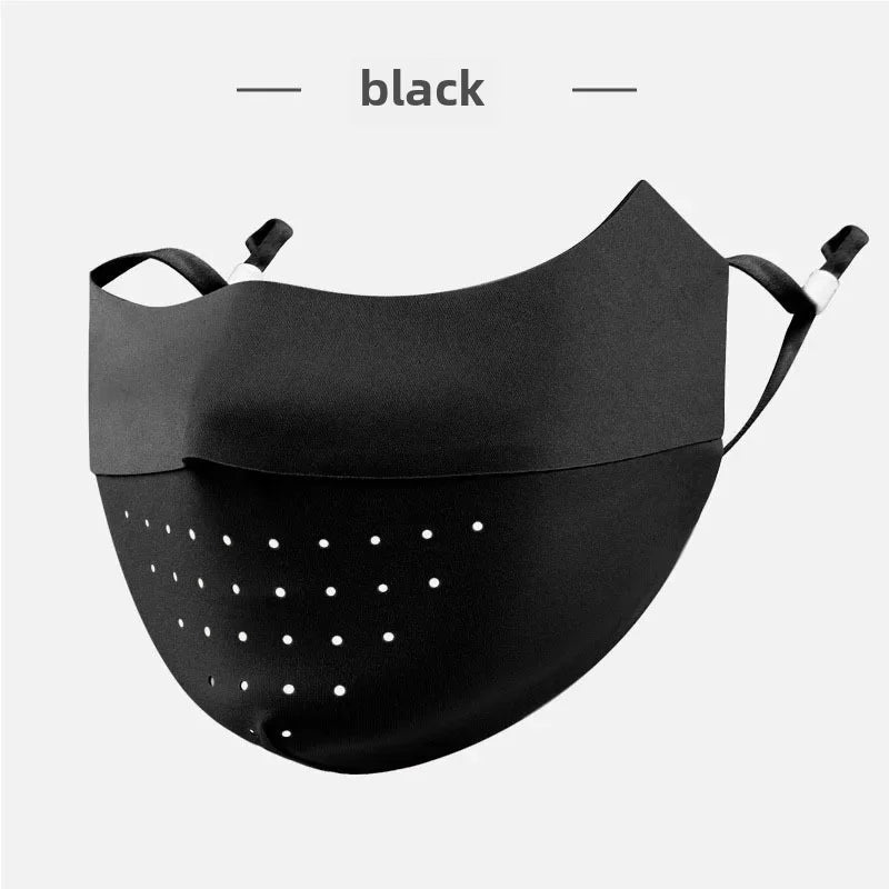 Breathable Sun Protection Face Mask For Men Women High Aesthetic Value Ice Silk Full Face Summer Sunshade Uv Protection
