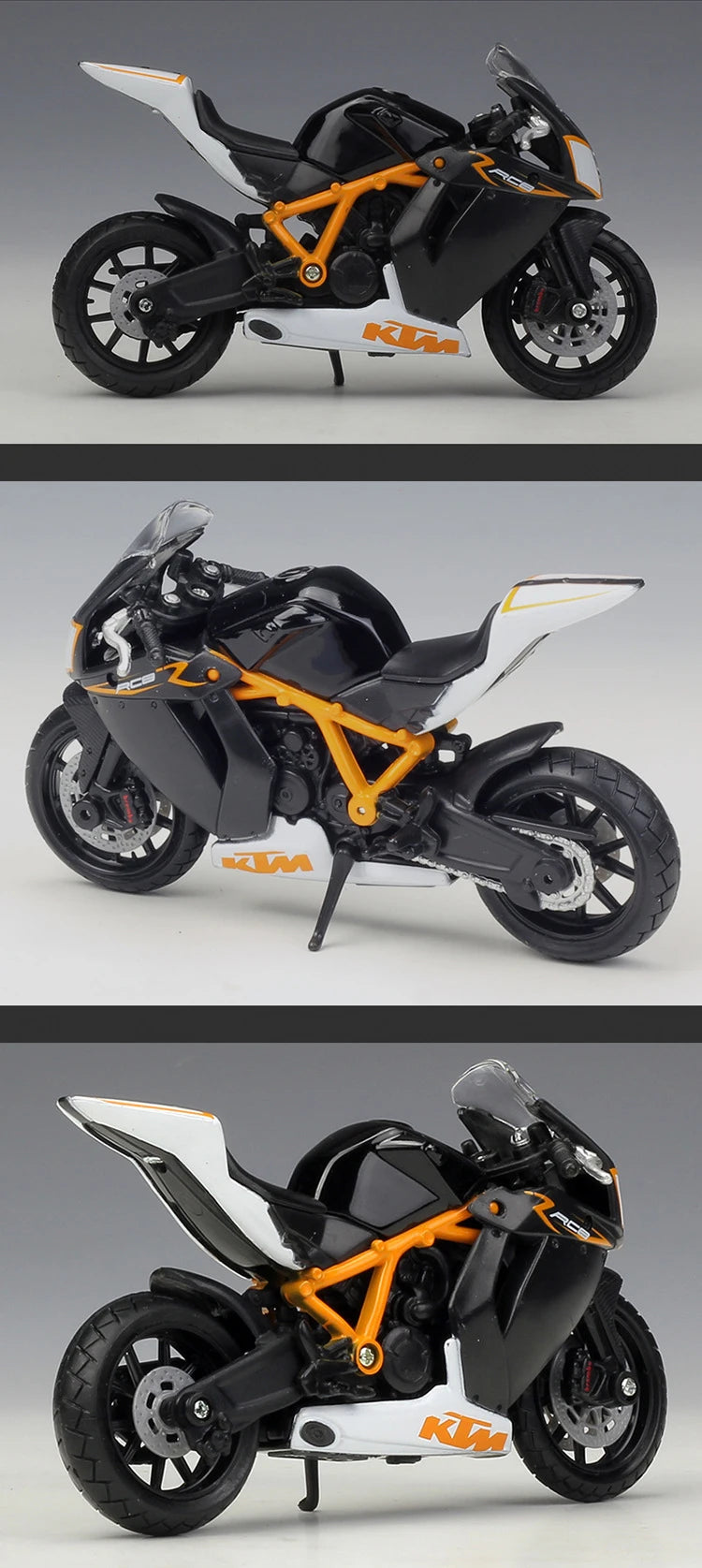 1 18 Scale KTM 1190 RC8 R Diecast Motorcycle Model